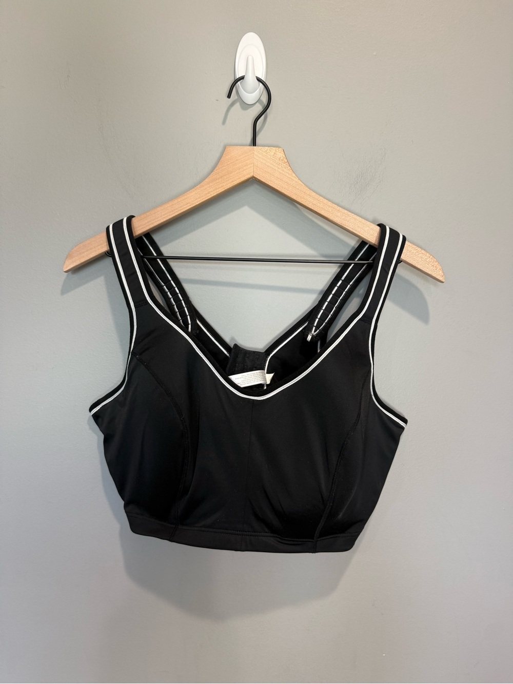 LIVI Active Lane Bryant High Impact Underwire Sports Bra 42DDD Black